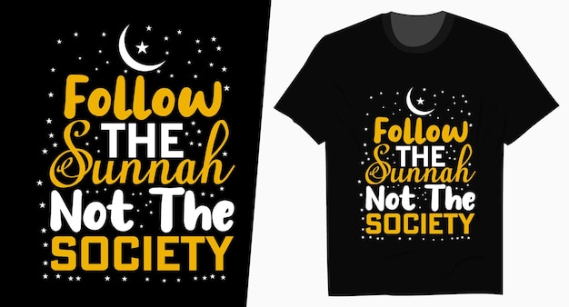 Sunnah Ramadan Kareem Typographie Tshirt Design