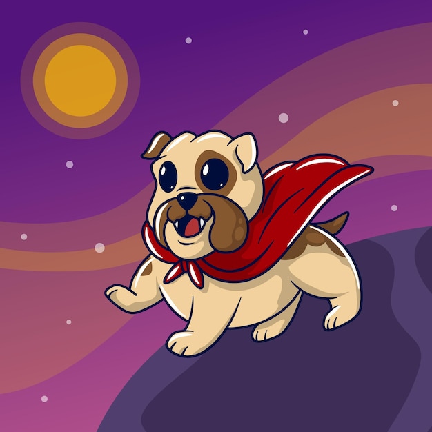 Super Chien Dans L'espace