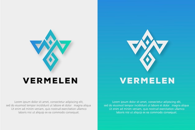 super concept de logo lettre V initiales minimalistes modernes