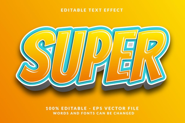 Super Effet De Texte Modifiable 3d