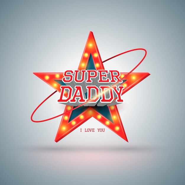 Super Papa Avec Star Rétro