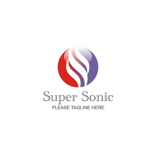 Vecteur super sonic logo