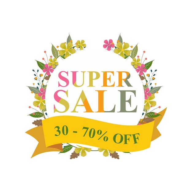 Super Vente Discount Hors Bannière De Couronne Florale