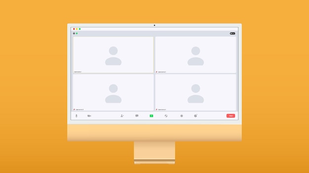 Superposition de fenêtre d'appels de vidéoconférence d'interface utilisateur de vidéoconférence de modèle