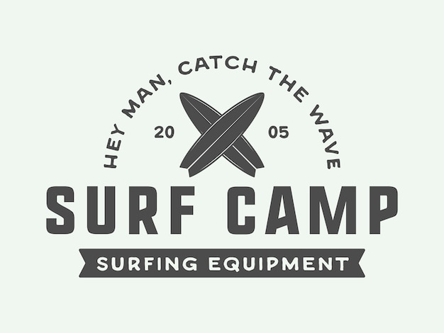 Surf Logos, étiquettes, Badges