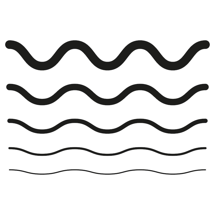 Vecteur surface de l'eau dans la mer ou l'océan vagues d'eau dans une rivière illustration vectorielle eps 10