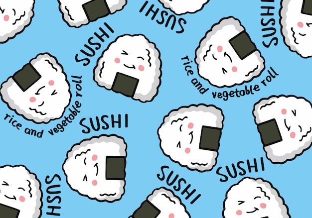 Sushi Dessiné à La Main