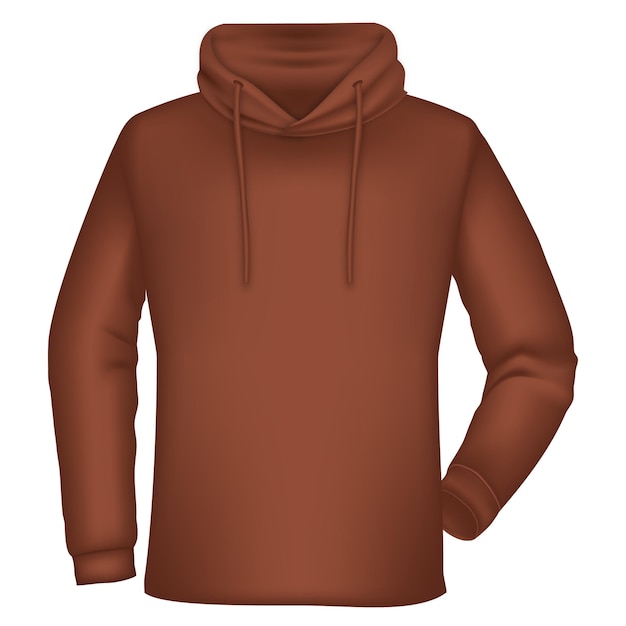 Vecteur le sweat-shirt brun