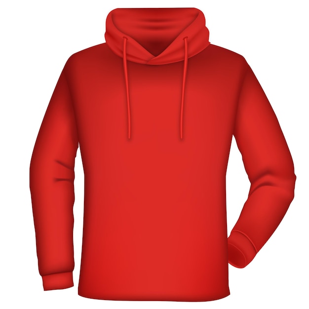 Vecteur le sweat-shirt rouge