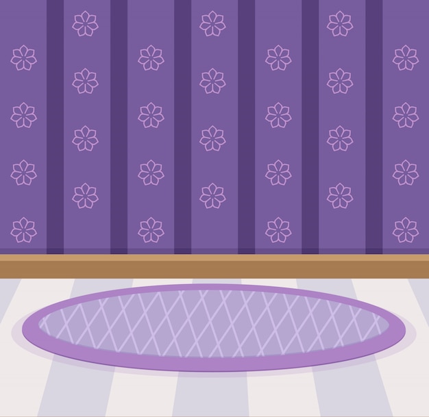 Vecteur sweet wallpaper et couleur de sol design violet.