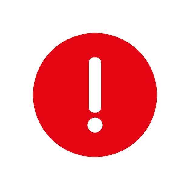 symbole d'alerte vecteur glyphe couleur icône