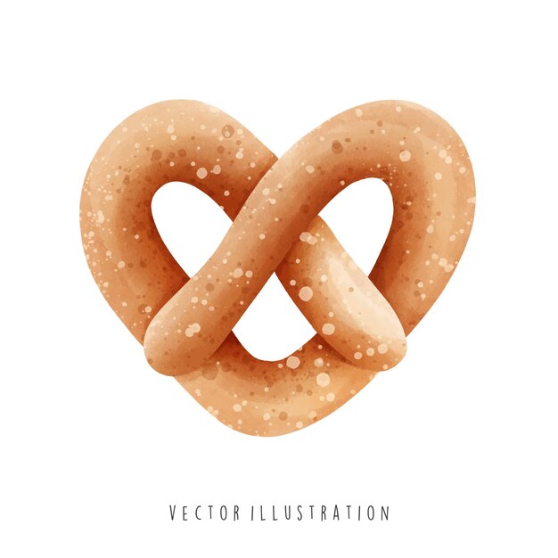 Vecteur symbole de l'allemagne illustration du vecteur pretzel allemand