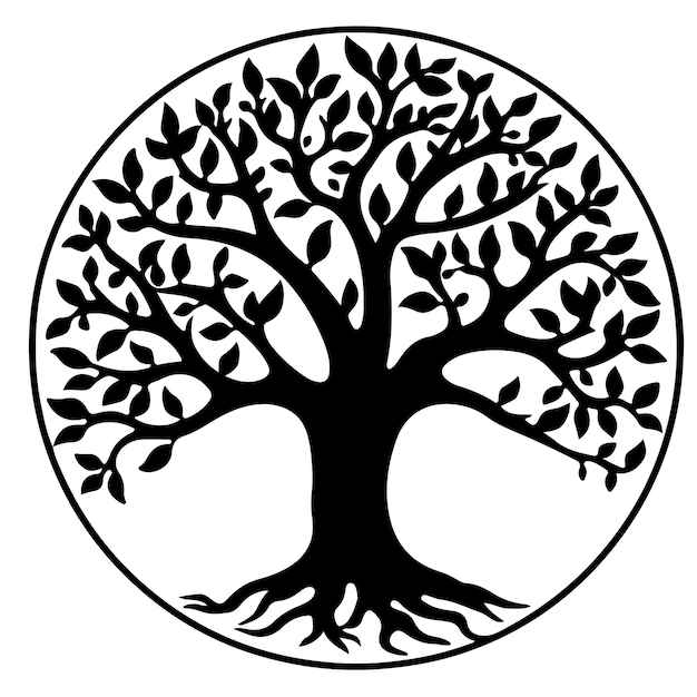 Vecteur le symbole de l'arbre généalogique