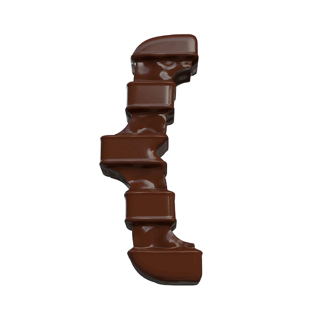 Symbole en chocolat 3d