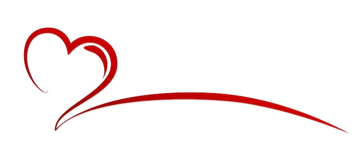 Vecteur le symbole d'un cœur rouge stylisé