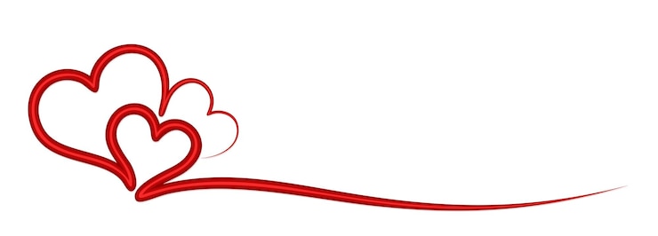 Vecteur le symbole d'un cœur stylisé rouge