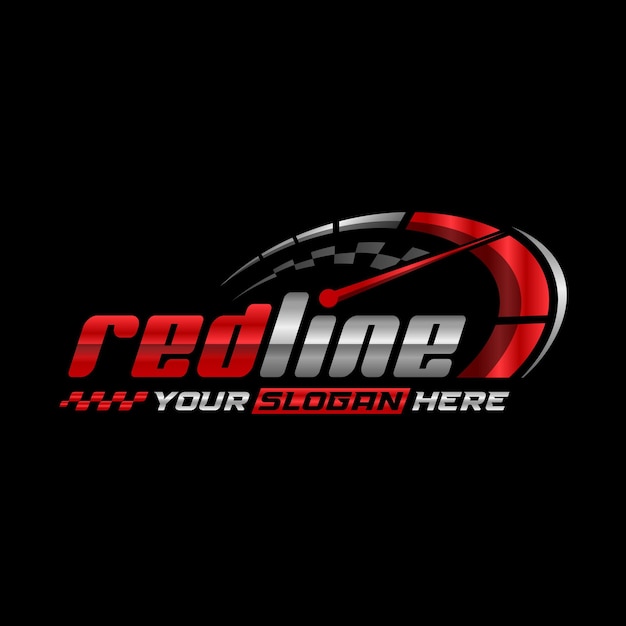 Vecteur symbole de conception de logo redline logo de voiture automobile