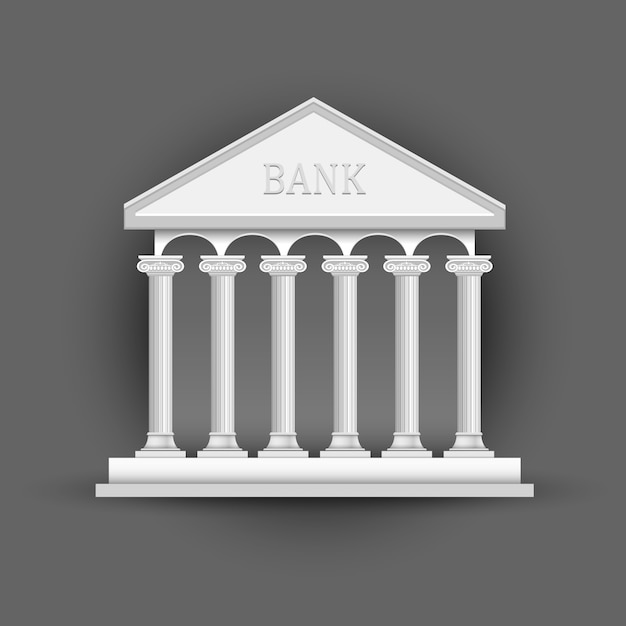 Symbole Du Bâtiment De La Banque