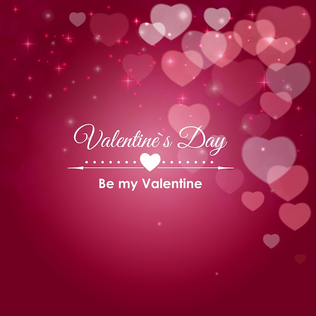 Symbole du coeur Saint Valentin. Amour et sentiments Contexte Desig