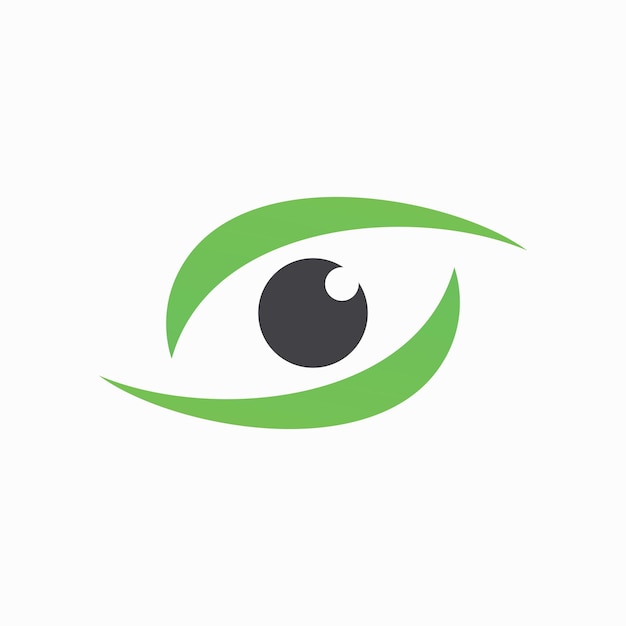 Vecteur symbole du logo du vecteur de soins oculaires