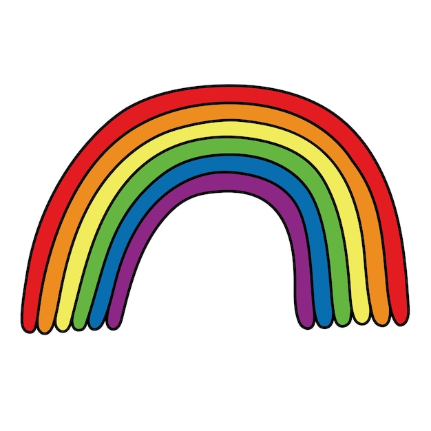 Symbole du mois de la fierté arc-en-ciel Communauté LGBTQ