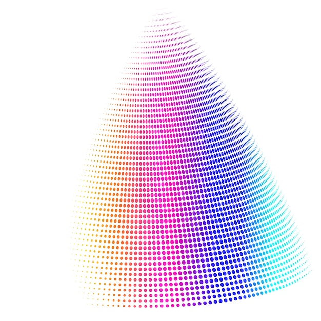 Symbole des éléments de conception Icône modifiable Couleurs du motif de points de cercle de demi-teintes sur fond blanc Illustration vectorielle eps 10 cadre avec des points aléatoires Formulaire graphique de données pour les newsletters de la page de mise en page du livret
