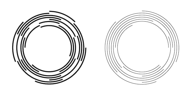 Vecteur symbole d'éléments de conception de jeu motif de cercle de points de cadre de demi-teinte modifiable sur fond blanc illustration vectorielle eps 10 cadre avec des points aléatoires noirs icône de bordure ronde utilisant le texte de points de cercle de demi-teinte