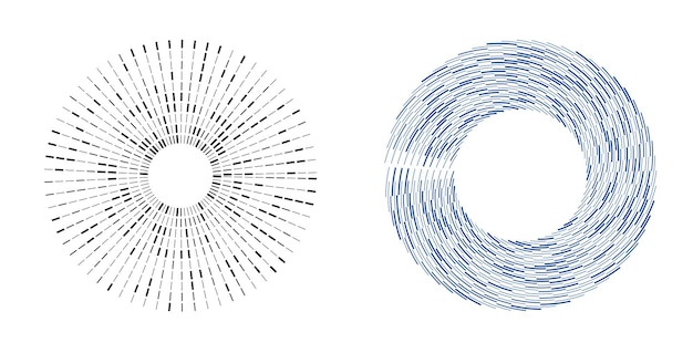 Symbole d'éléments de conception de jeu Motif de cercle de points de cadre de demi-teinte modifiable sur fond blanc Illustration vectorielle eps 10 cadre avec des points aléatoires noirs Icône de bordure ronde utilisant le texte de points de cercle de demi-teinte