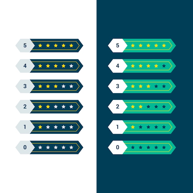 Symbole D'évaluation De La Note D'étoile Pour Le Site Web Ou L'application