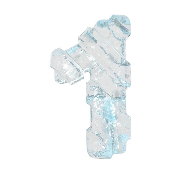 Symbole de glace avec des sangles épaisses diagonales numéro 1