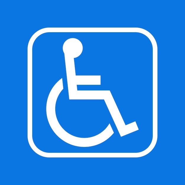 Vecteur symbole de handicap