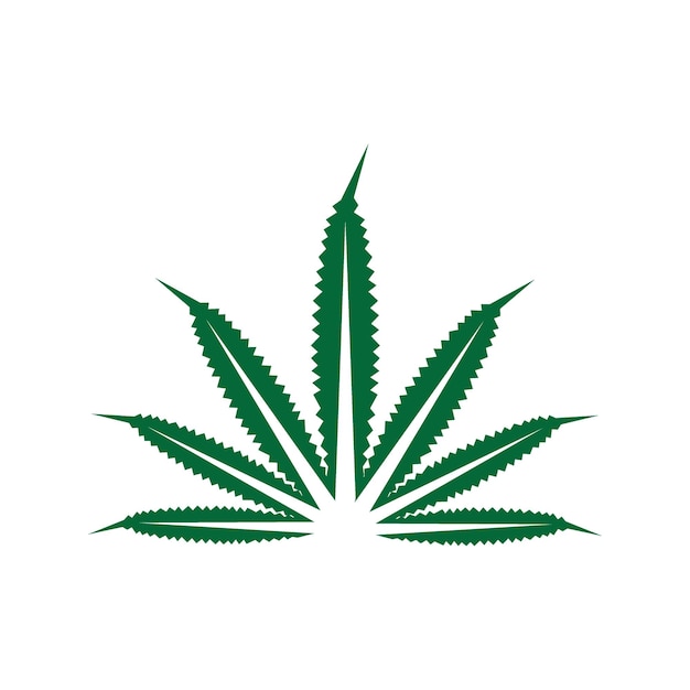 Symbole Et Icône De La Feuille De Cannabis