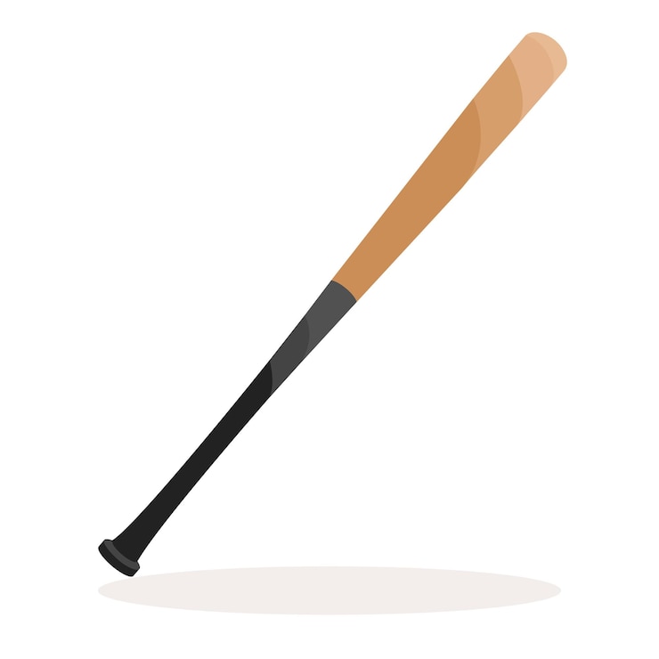 Vecteur le symbole de l'icône graphique de l'illustration vectorielle de la batte de baseball