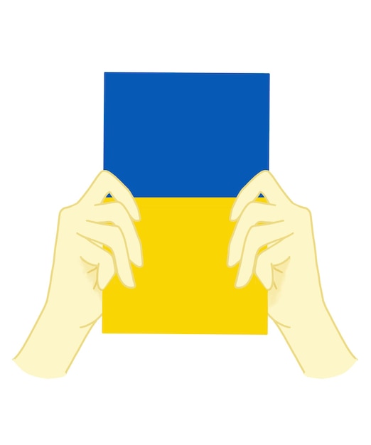 Symbole d'icône de vecteur de république d'Ukraine Illustration de concept de guerre de paix Nationalité officielle ukrainienne