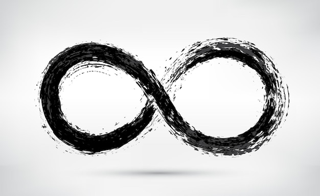 Symbole De L'infini Avec Un Effet Pinceau