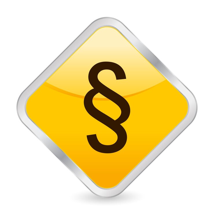 Vecteur symbole de paragraphe icône carré jaune