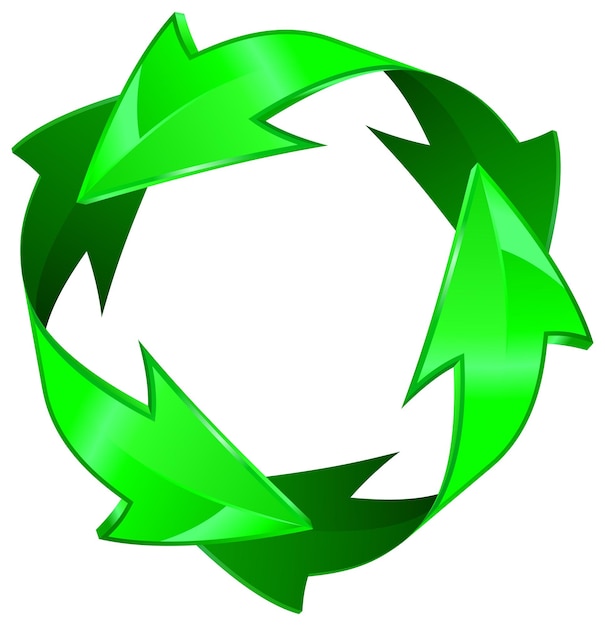 Vecteur symbole de recyclage