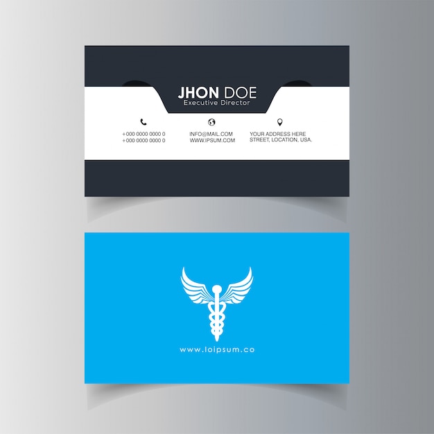 Symbole de la santé Visitnig Card