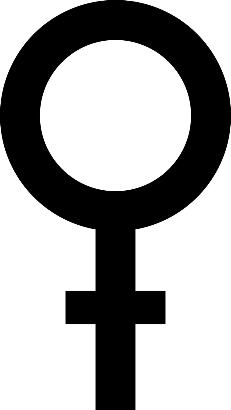 Vecteur symbole sgn égalité des sexes concept d'égalité transgenre homme femme