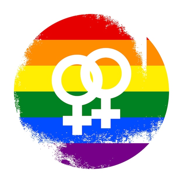 Symbole Et Signe De Fierté Lgbt Transgenres Bisexuels Gays Lesbiennes Amour Gay Et Lesbien Texture Grunge