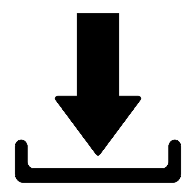 Symbole téléchargement icône logo vector design | Vecteur Premium