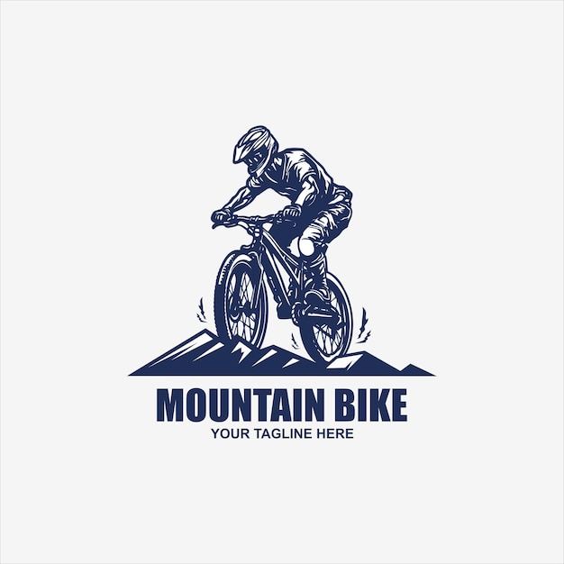 Symbole Vectoriel Du Logo Du Vélo De Montagne