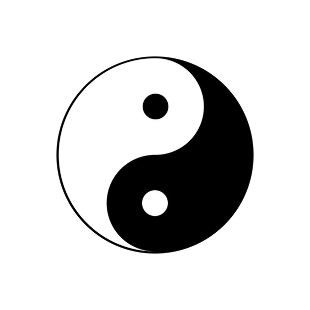 Vecteur le symbole yin yang