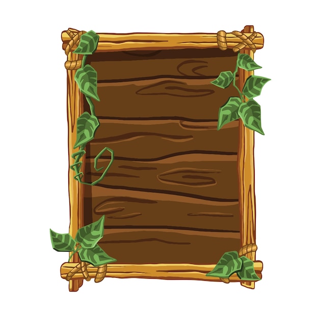 Symboles en bois de boutons de dés pour le menu Illustration de peinture numérique