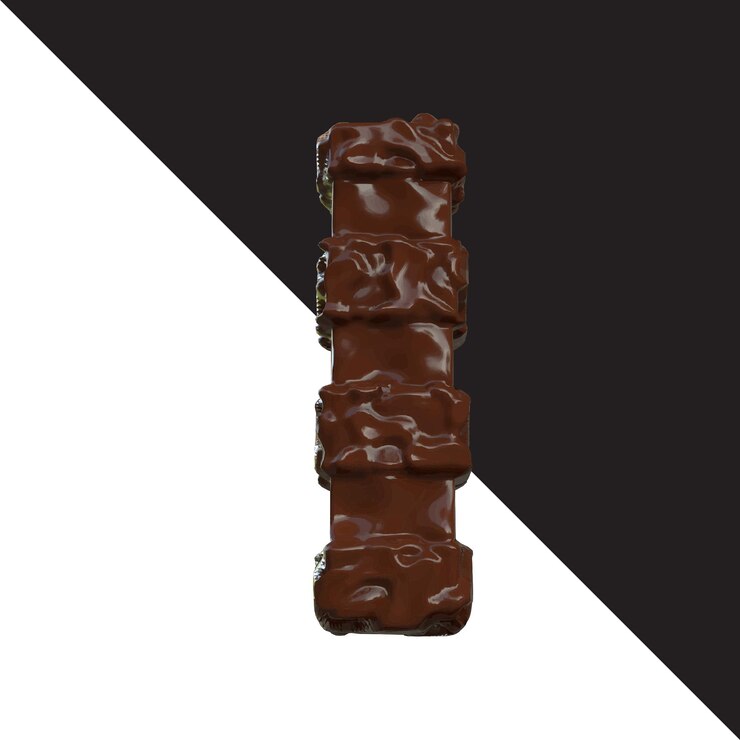 Vecteur symboles en chocolat lettre l