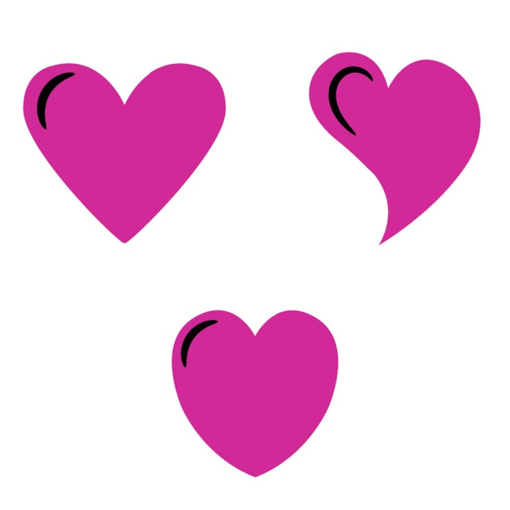symboles de coeur uniques