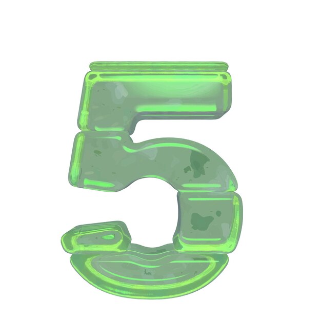 Vecteur symboles de glace en glace numéro 5