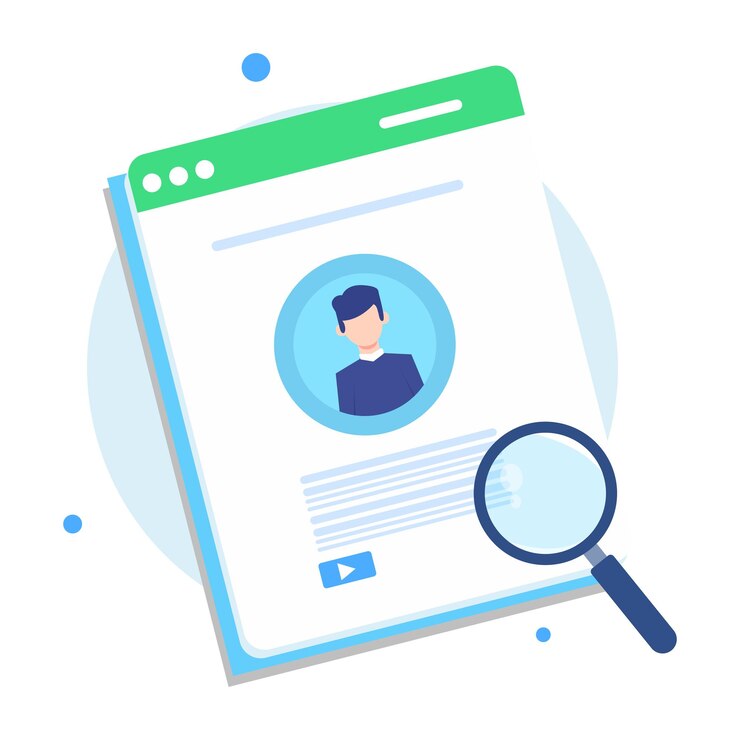 Vecteur symboles d'informations personnelles de l'utilisateur ou des détails de la carte de profil