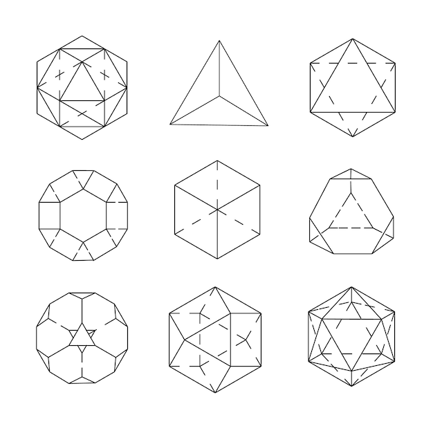 Symboles et signes de la géométrie sacrée illustration vectorielle Tatouage hipster Symbole de fleur de vie