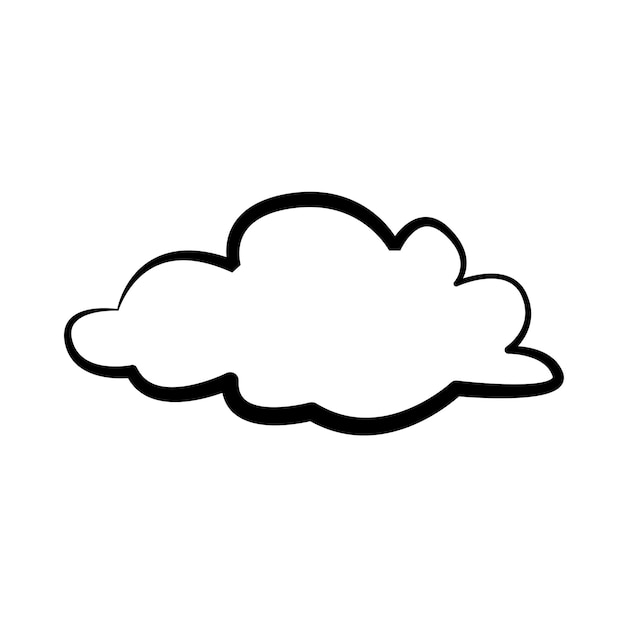 Synthèse dans le modèle vectoriel Sky Cloud Icon Design plat